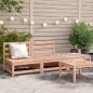 Preview: ARDEBO.de - Gartensofa ohne Armlehnen mit Hocker Massivholz Douglasie