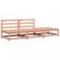 Preview: Gartensofa ohne Armlehnen mit Hocker Massivholz Douglasie