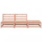 Preview: Gartensofa ohne Armlehnen mit Hocker Massivholz Douglasie