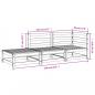 Preview: Gartensofa mit Hocker 2-Sitzer Massivholz Douglasie