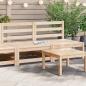 Preview: ARDEBO.de - Gartensofas ohne Armlehnen 2 Stk. 70x70x67 cm Massivholz Kiefer