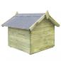 Preview: Hundehütte mit Dach Imprägniertes Kiefernholz