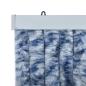 Preview: Insektenschutz-Vorhang Blau, Weiß und Silbern 56x185cm Chenille
