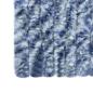 Preview: Insektenschutz-Vorhang Blau, Weiß und Silbern 56x185cm Chenille