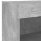 Preview: 5-tlg. Wohnwand mit LED-Beleuchtung Betongrau Holzwerkstoff