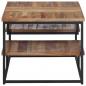 Preview: Couchtisch 90x50x39 cm Recyceltes Massivholz Teak