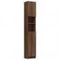 Preview: Badezimmerschrank Braun Eiche 32x25,5x190 cm Holzwerkstoff