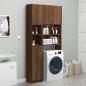 Preview: Badezimmerschrank Braun Eiche 32x25,5x190 cm Holzwerkstoff