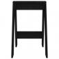 Preview: Hocker 2 Stk. Schwarz 40x40x60 cm Massivholz Kiefer