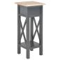 Preview: Beistelltisch Schwarz 27 x 27 x 65,5 cm Holz