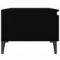 Preview: Beistelltisch Schwarz 50x46x35 cm Holzwerkstoff