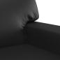 Preview: 2-Sitzer-Sofa Schwarz 120 cm Kunstleder