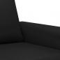 Preview: 2-Sitzer-Sofa Schwarz 120 cm Kunstleder