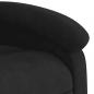 Preview: Massagesessel mit Aufstehhilfe Schwarz Samt