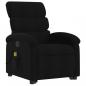 Preview: Massagesessel mit Aufstehhilfe Schwarz Stoff