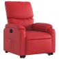 Preview: Relaxsessel mit Aufstehhilfe Rot Kunstleder