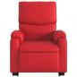 Preview: Relaxsessel mit Aufstehhilfe Rot Kunstleder
