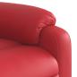 Preview: Massagesessel mit Aufstehhilfe Rot Kunstleder