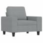 Preview: Sessel Hellgrau 60 cm Stoff