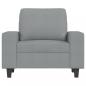 Preview: Sessel Hellgrau 60 cm Stoff