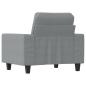 Preview: Sessel Hellgrau 60 cm Stoff