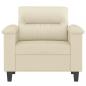 Preview: Sessel Creme 60 cm Kunstleder