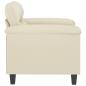 Preview: Sessel Creme 60 cm Kunstleder