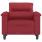 Preview: Sessel Weinrot 60 cm Kunstleder
