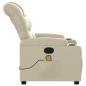Preview: Massagesessel Creme Kunstleder