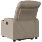 Preview: Relaxsessel mit Aufstehhilfe Cappuccino-Braun Kunstleder