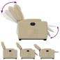 Preview: Relaxsessel mit Aufstehhilfe Elektrisch Creme Stoff