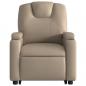Preview: Relaxsessel mit Aufstehhilfe Cappuccino-Braun Kunstleder