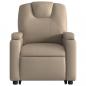 Preview: Massagesessel mit Aufstehhilfe Cappuccino-Braun Kunstleder