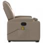 Preview: Massagesessel mit Aufstehhilfe Cappuccino-Braun Kunstleder