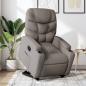 Preview: ARDEBO.de - Relaxsessel mit Aufstehhilfe Elektrisch Taupe Stoff