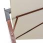 Preview: Ampelschirm 300x300 cm Holzmast Weiß