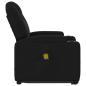 Preview: Massagesessel mit Aufstehhilfe Schwarz Stoff