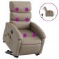 Preview: Massagesessel mit Aufstehhilfe Elektrisch Cappuccino Kunstleder