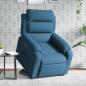 Preview: ARDEBO.de - Relaxsessel mit Aufstehhilfe Elektrisch Blau Samt