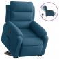 Preview: Relaxsessel mit Aufstehhilfe Elektrisch Blau Samt