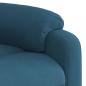 Preview: Relaxsessel mit Aufstehhilfe Elektrisch Blau Samt