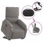 Preview: Massagesessel mit Aufstehhilfe Taupe Stoff