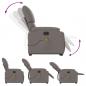 Preview: Massagesessel mit Aufstehhilfe Taupe Stoff
