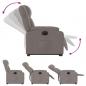 Preview: Relaxsessel mit Aufstehhilfe Elektrisch Taupe Stoff