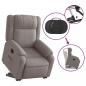 Preview: Relaxsessel mit Aufstehhilfe Elektrisch Taupe Stoff