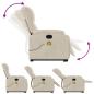 Preview: Massagesessel mit Aufstehhilfe Beige Mikrofasergewebe