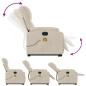 Preview: Massagesessel Aufstehhilfe Elektrisch Beige Mikrofasergewebe