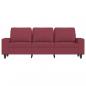 Preview: 3-Sitzer-Sofa Weinrot 180 cm Stoff