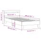 Preview: Bettgestell mit Kopfteil Schwarz 90x200 cm Holzwerkstoff
