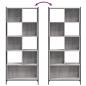 Preview: Bücherregal Grau Sonoma 72x28x172 cm Holzwerkstoff